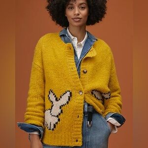 Anthropologie Maeve Bunny Slopes Cardigan
